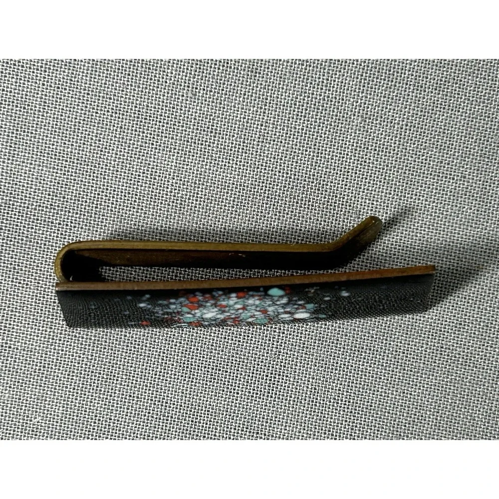 Tie Clasp‎ Splatter look 1 3/4